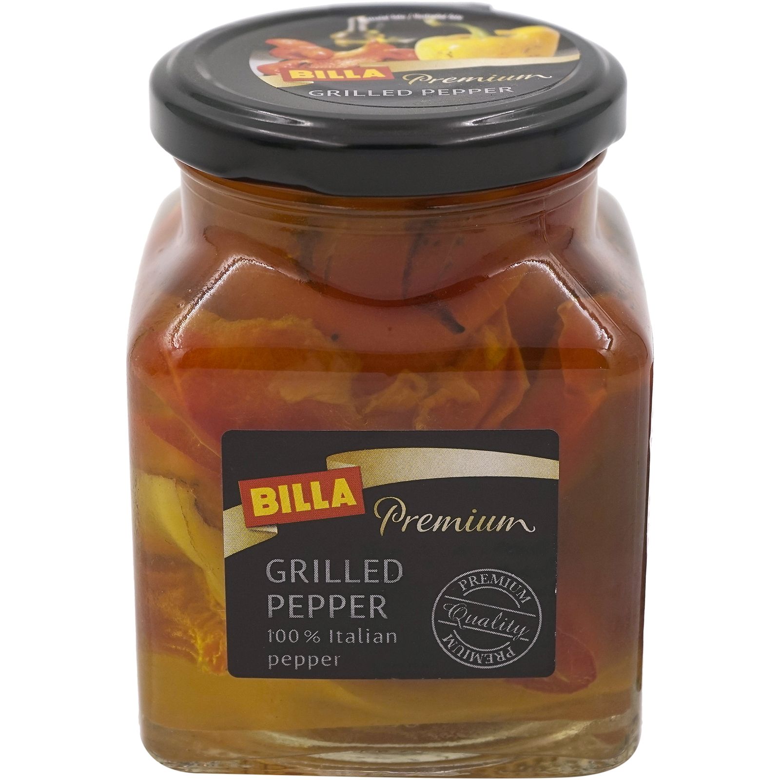

Перец Billa Premium маринованный гриль 280 г