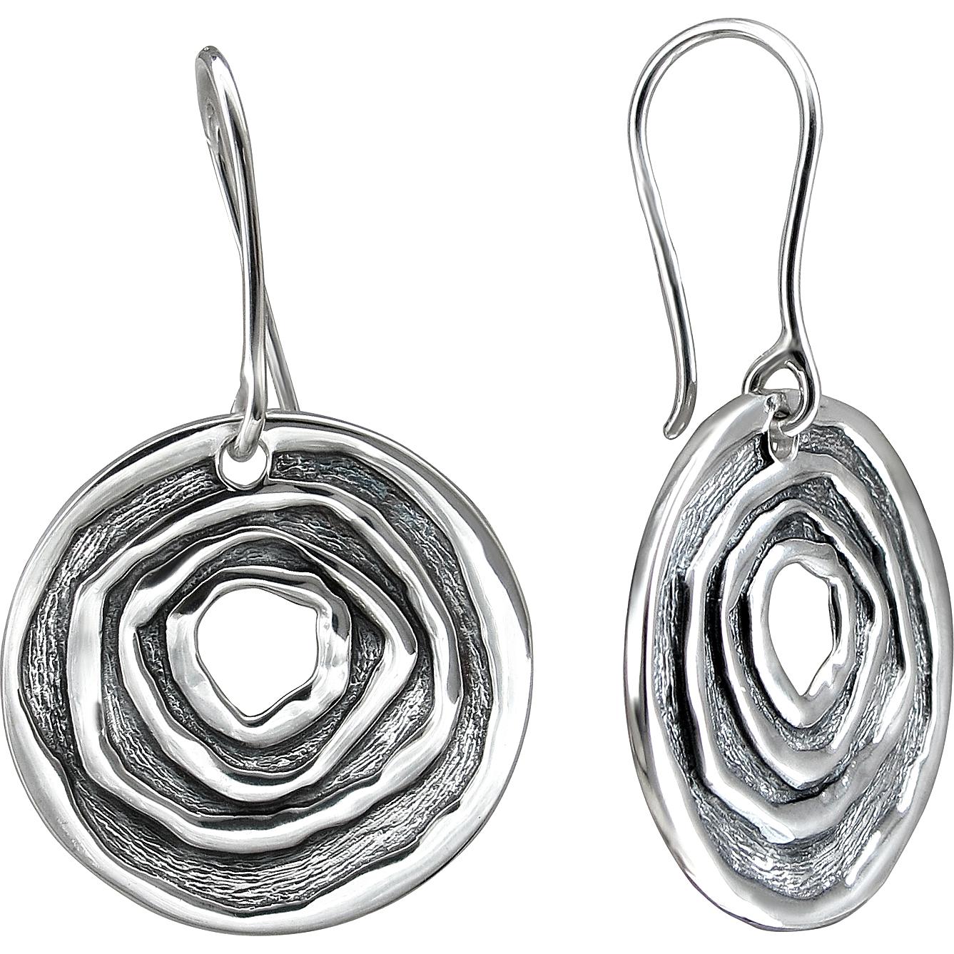 

Серьги подвески из серебра Эстет 01С0513038Ч, 01С0513038Ч