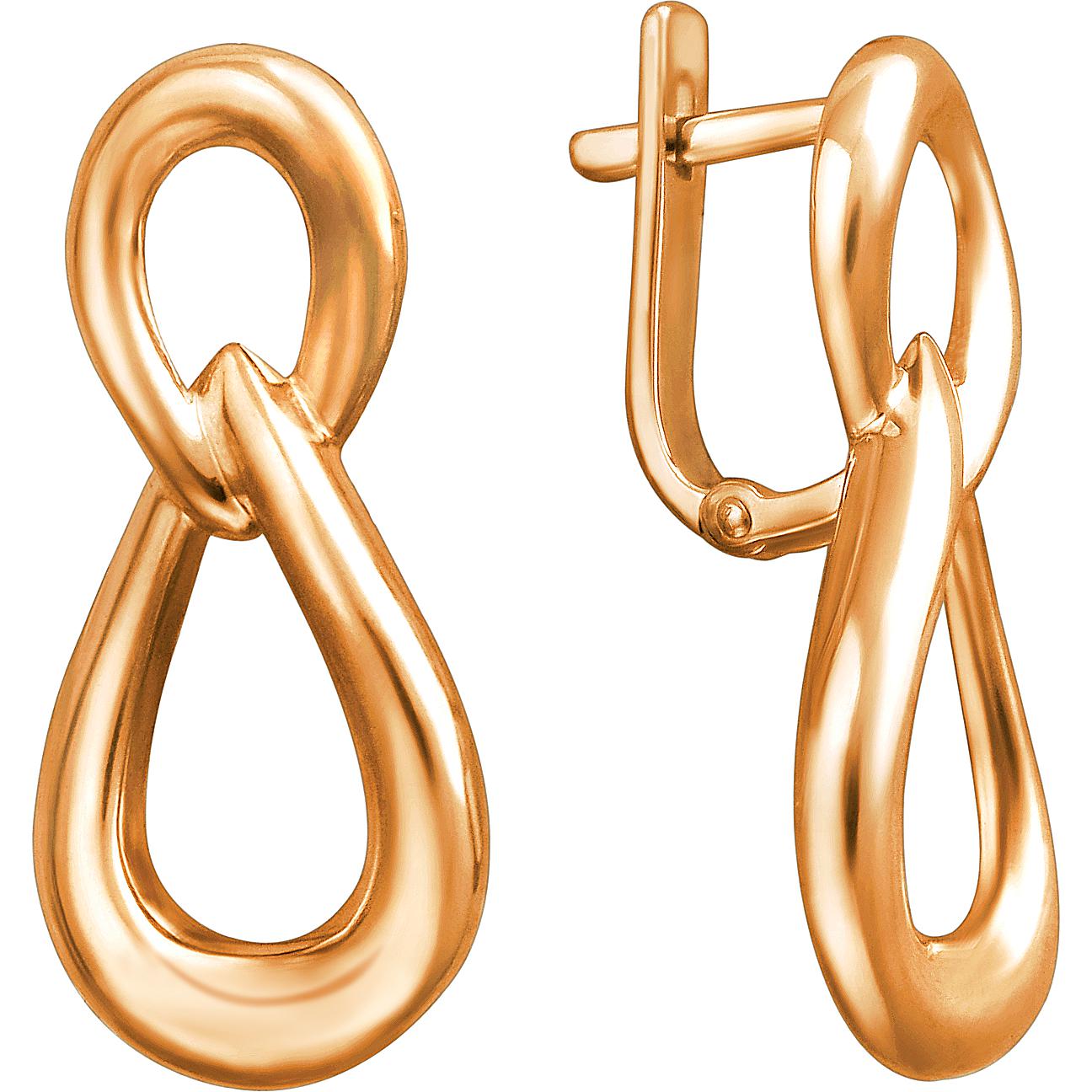 

Серьги женские из серебра Эстет 01С0513037А, без вставки, 01С0513037А