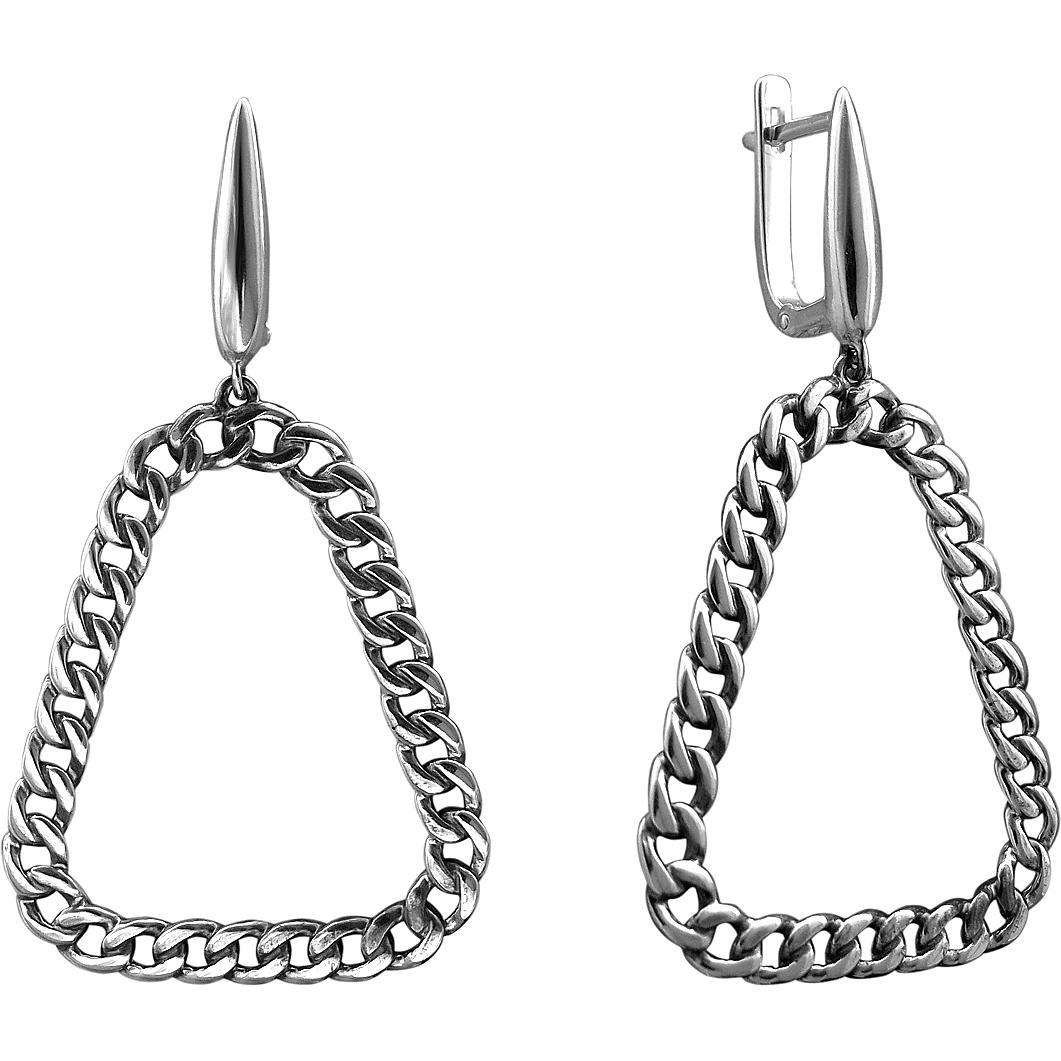 

Серьги женские из серебра Эстет 01С0513035Ч, без вставки, 01С0513035Ч