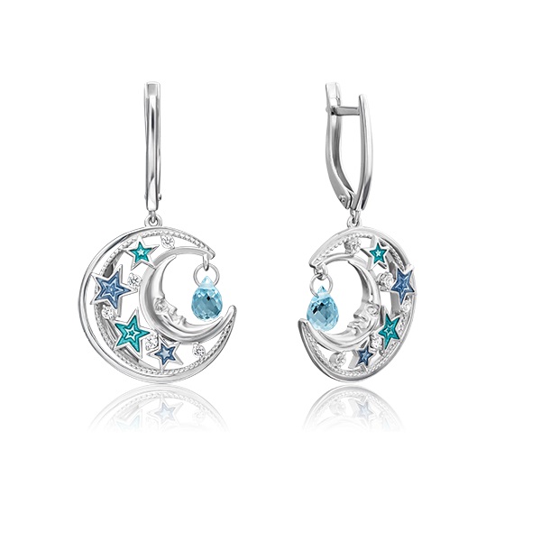 

Серьги из серебра с топазом PLATINA jewelry 02-4719-00-201-0200-68, 02-4719-00-201-0200-68