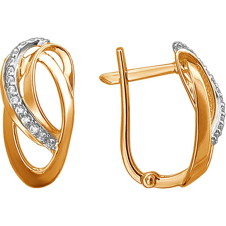 

Серьги женские из золота Эстет 01С1113058Р, фианит, 01С1113058Р