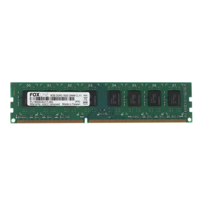 Оперативная память Foxline (FL1600D3U11-8G), DDR3 1x8Gb, 1600MHz