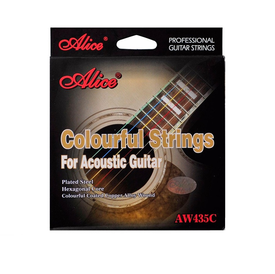 Alice Aw435c-sl - Струны для акустической гитары разноцветные
