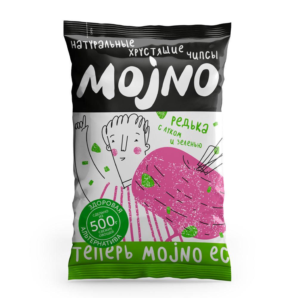 

Чипсы MOjNO из редьки, с луком и зеленью, 75 г