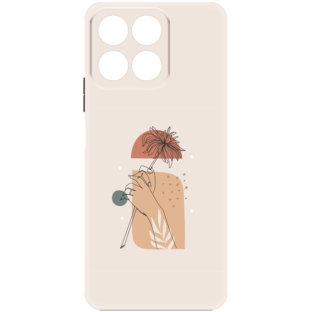 

Чехол-накладка Krutoff Soft Case Романтика для Honor X7c черный