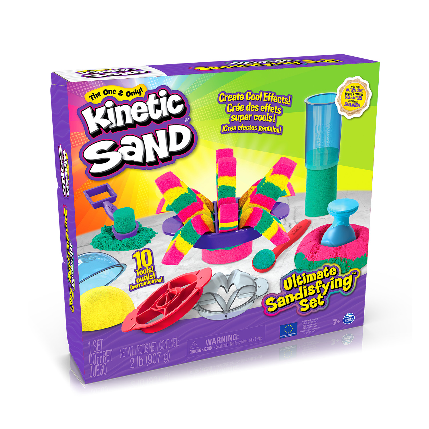 Кинетический песок Kinetic Sand Игровой набор Творчество