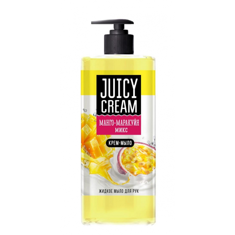 

Крем-мыло жидкое JUICY CREAM Манго-Маракуйя микс 1л с дозатором, 1462127, Juicy Cream