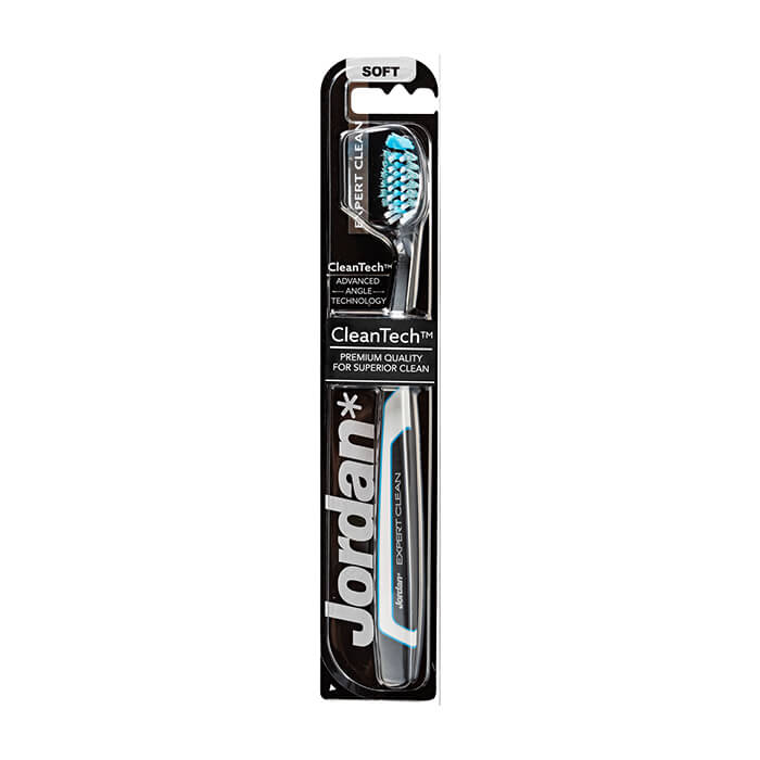 

Зубная щётка Jordan Expert Clean Soft, Цвет #3 Чёрная с серым, Мягкая зубная щётка для эффективной чистки эмали и нежной отчистки десен, Цвет #3 Чёрная с серым