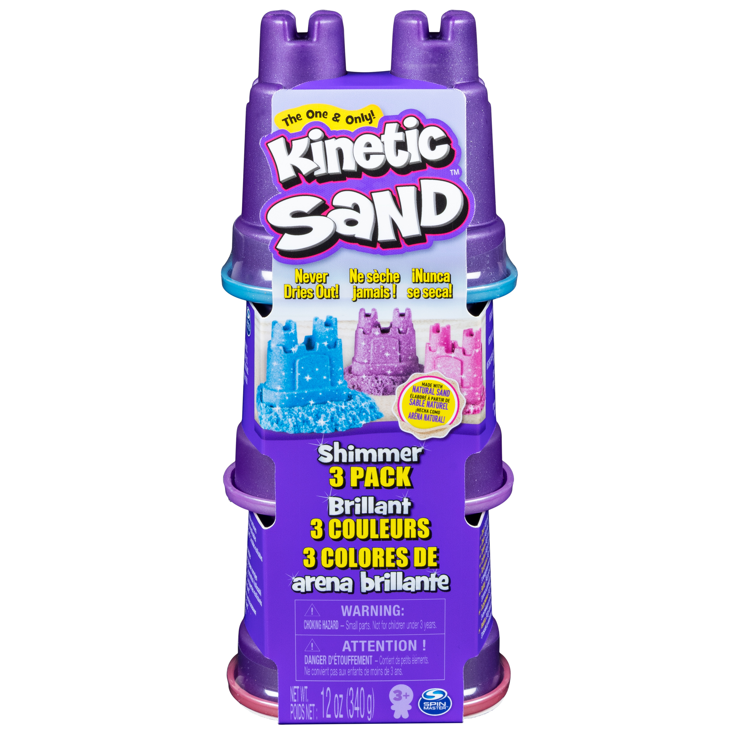 Кинетический песок Kinetic Sand Игровой на бор из трех цветов 340 г 1176₽