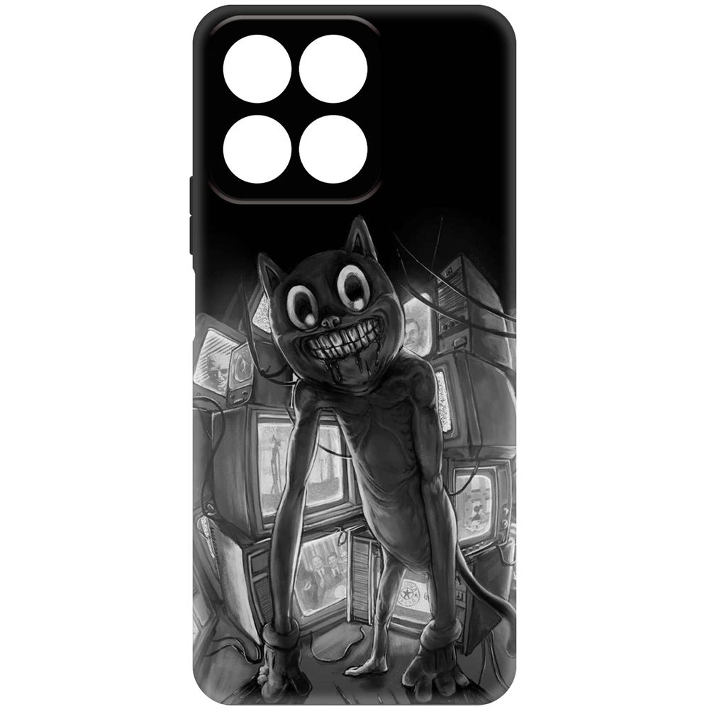 

Чехол-накладка Krutoff Soft Case Хаги Ваги - Картун Кэт для Honor X7c черный