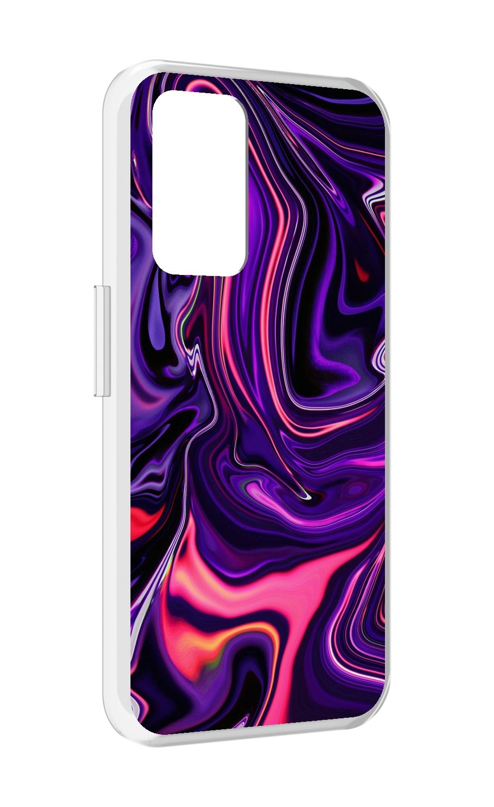 

Чехол MyPads фиолетовые краски для Realme GT Neo3T, Прозрачный, Tocco
