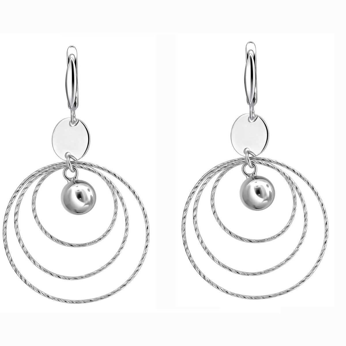 

Серьги женские из серебра Эстет Т4С75029707, без вставки, Т4С75029707