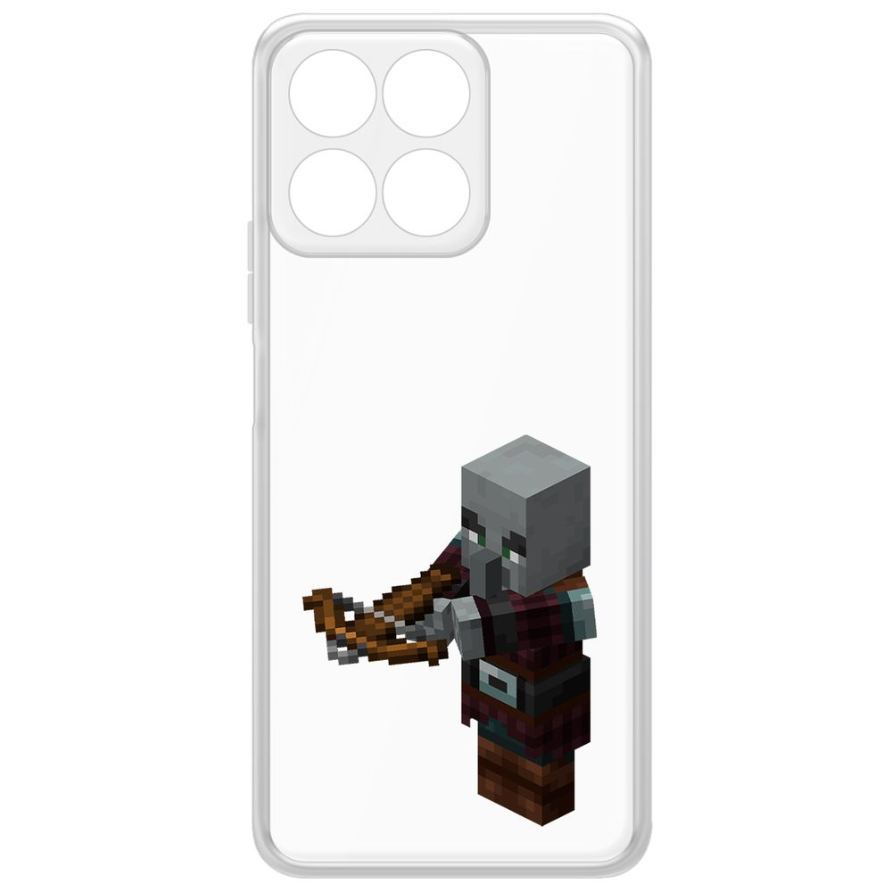 

Чехол-накладка Krutoff Clear Case Minecraft-Разбойник для Honor X7c, Прозрачный