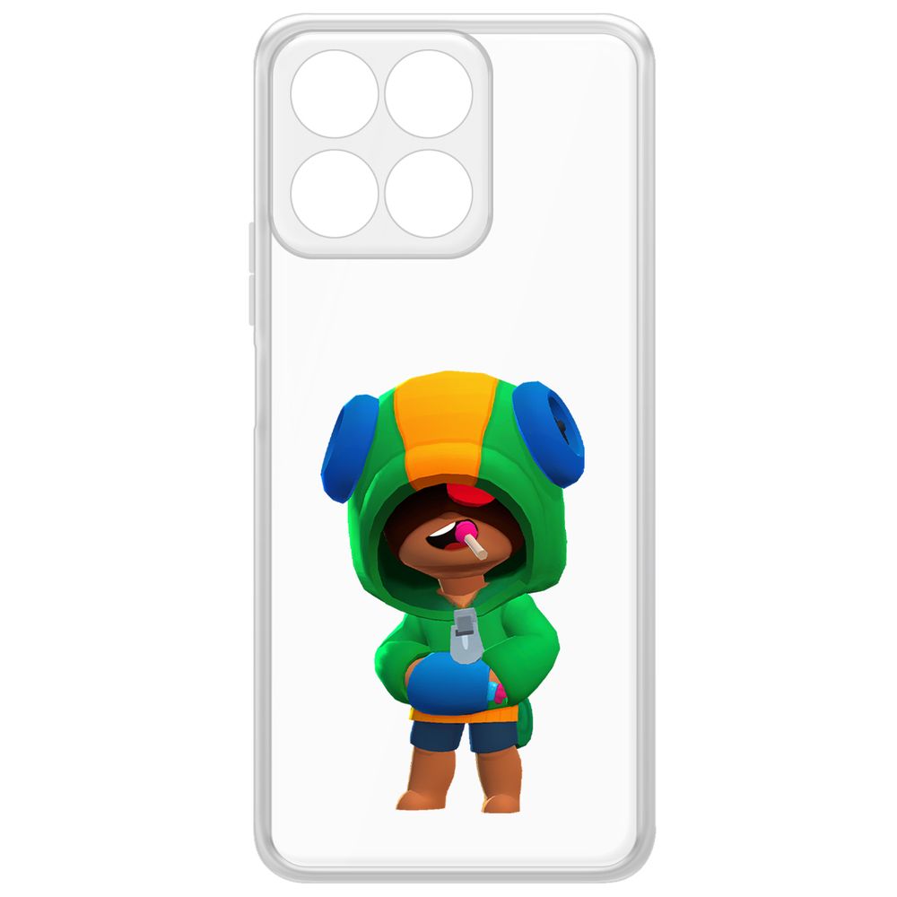 

Чехол-накладка Krutoff Clear Case Brawl Stars-Леон для Honor X7c, Прозрачный