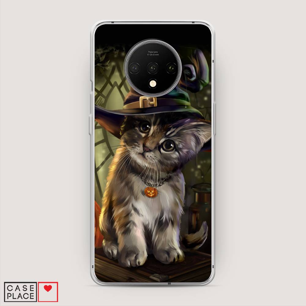 

Чехол Awog на OnePlus 7T / ВанПлас 7T "Кот на Хэллоуин", Зеленый;серый, 150950-2