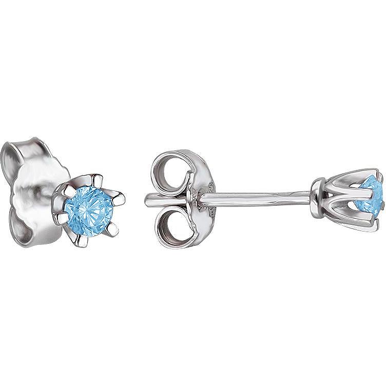 

Серьги-пусеты из серебра Эстет 01С252288-4, топаз, 01С252288-4