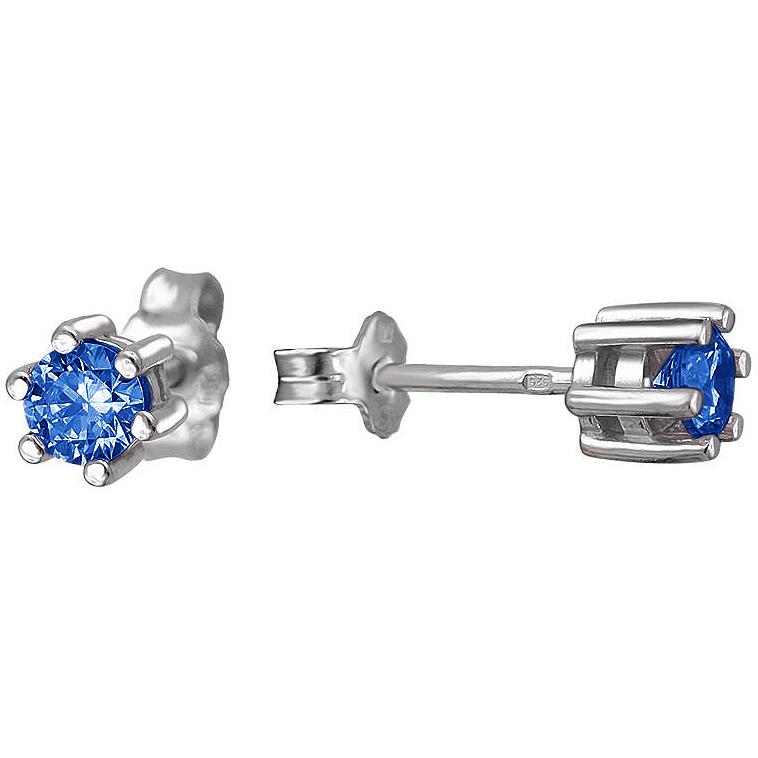 

Серьги-пусеты из серебра Эстет 01С252287-1, сапфир, 01С252287-1