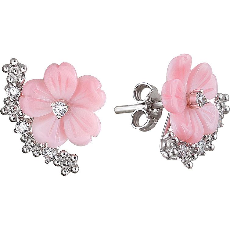 

Серьги-пусеты из серебра с фианитом Эстет 01С4511213-1, 01С4511213-1