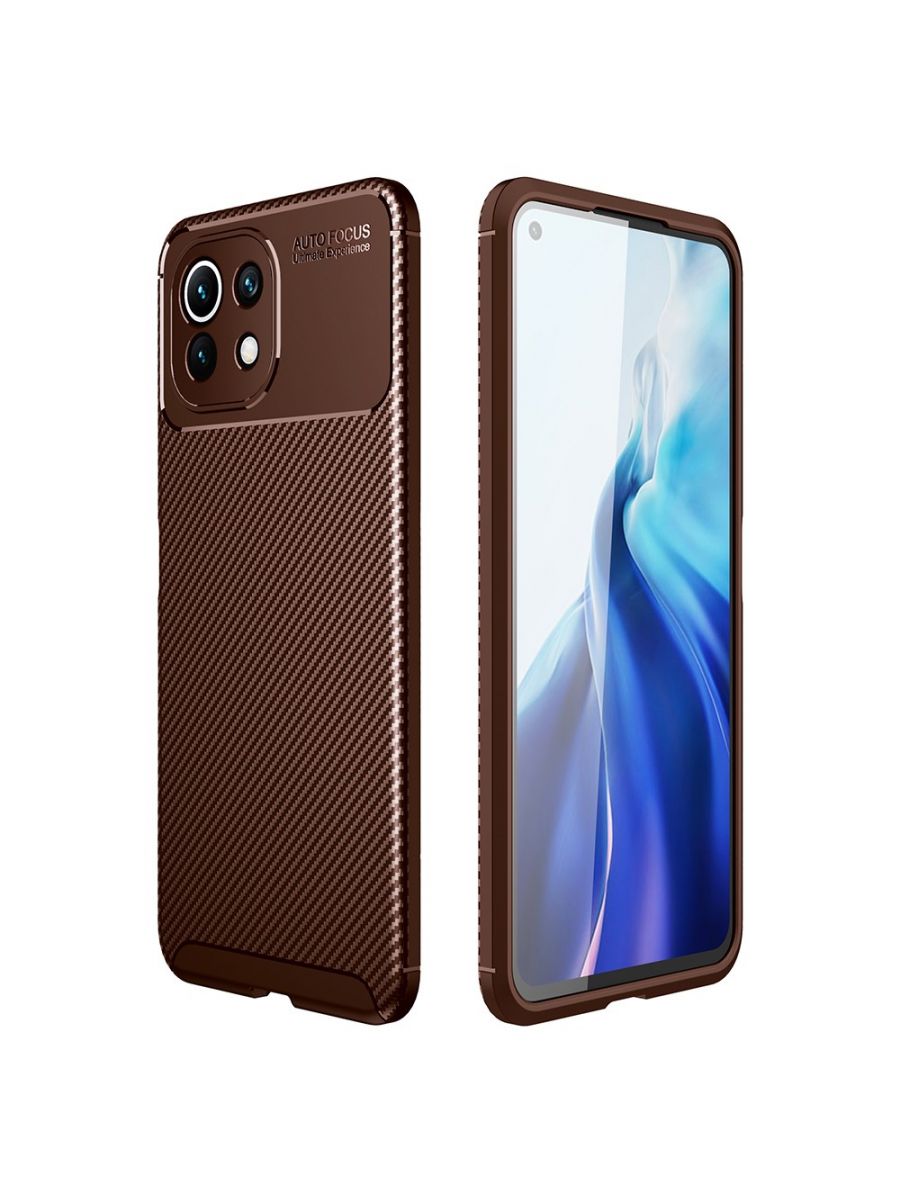 

Brodef Beetle Силиконовый чехол для Xiaomi Mi 11 Lite Синий