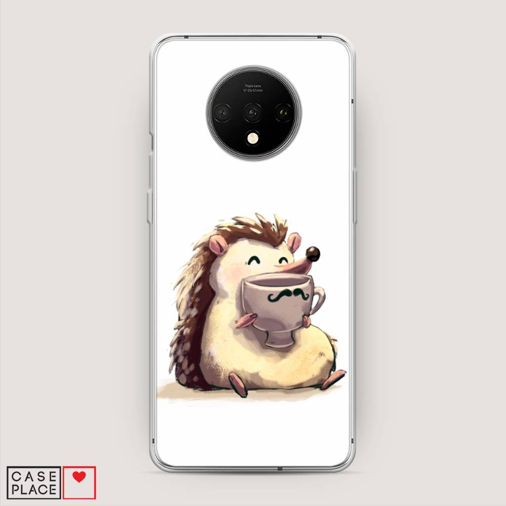 Чехол Awog на OnePlus 7T / ВанПлас 7T Еж кофеман