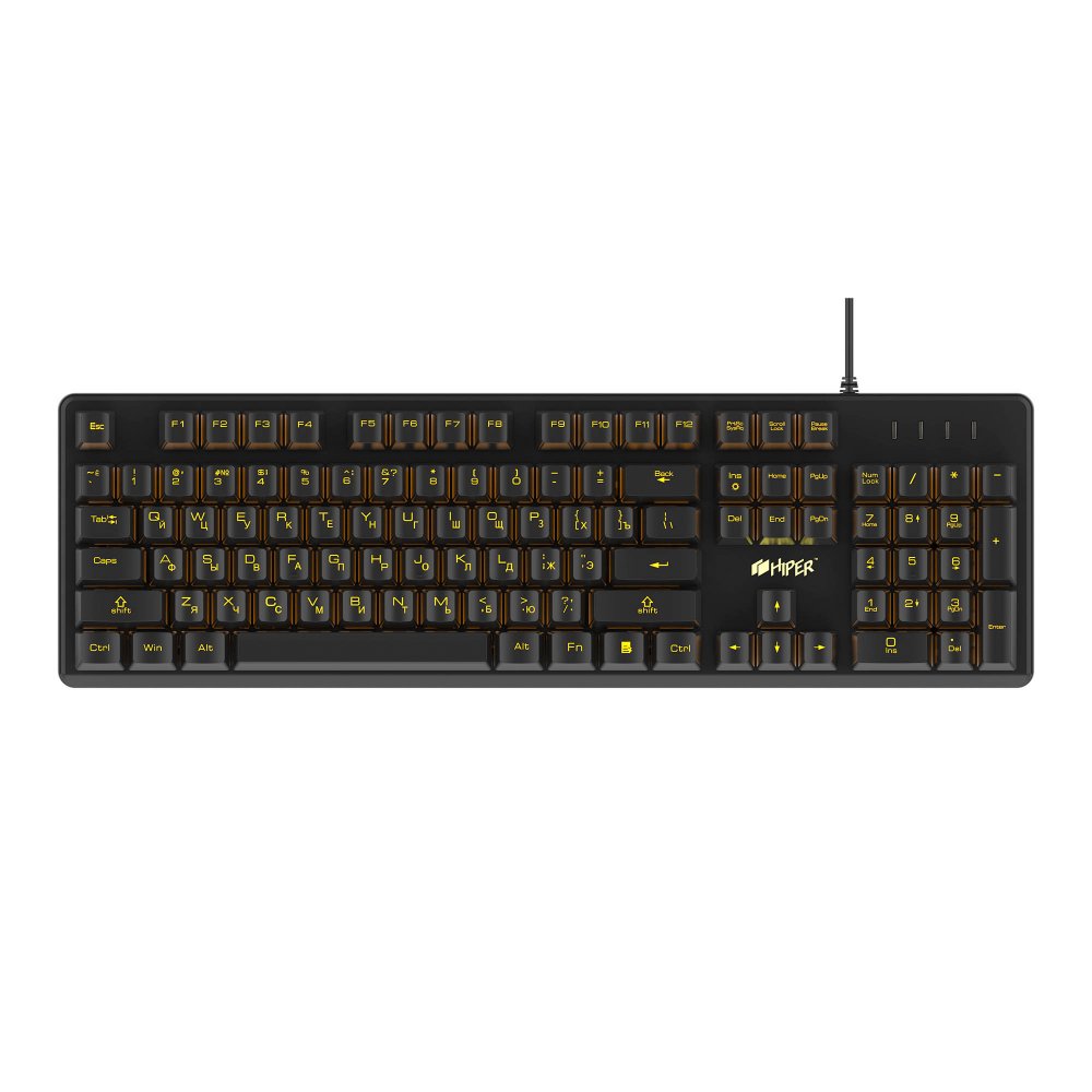Игровая клавиатура HIPER GK-4 CRUSADER Black USB