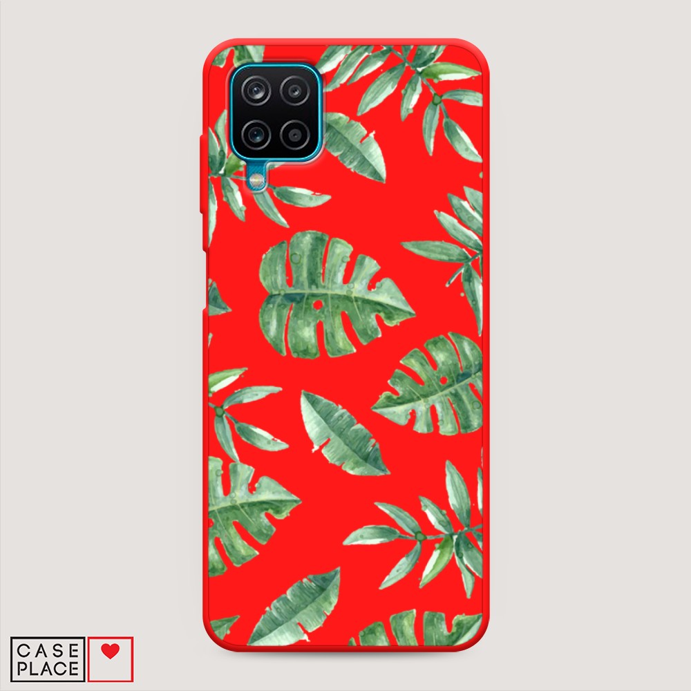 

Чехол Awog на Samsung Galaxy A12 / Самсунг A12 "Нарисованные пальмовые листья", Разноцветный, 2101653-1