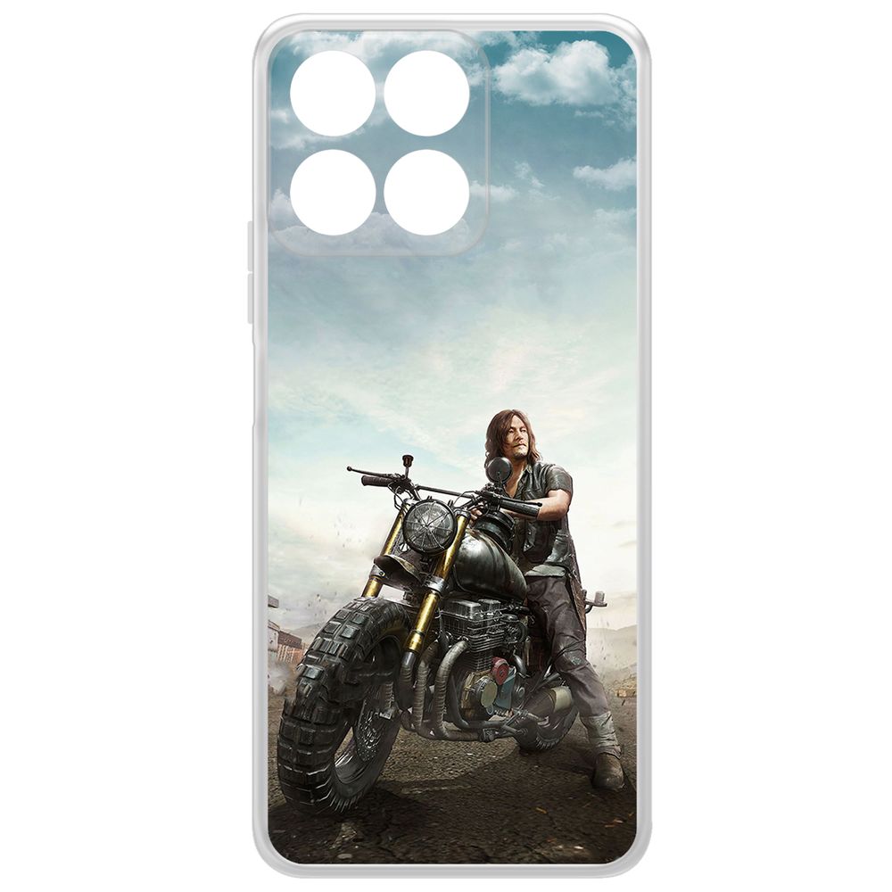 

Чехол-накладка Krutoff Clear Case Ходячие мертвецы. Дэрил для Honor X7c, Прозрачный