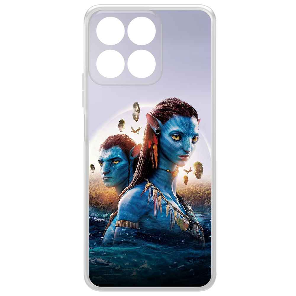 

Чехол-накладка Krutoff Clear Case Аватар - Джейк и Нейтири для Honor X7c, Прозрачный