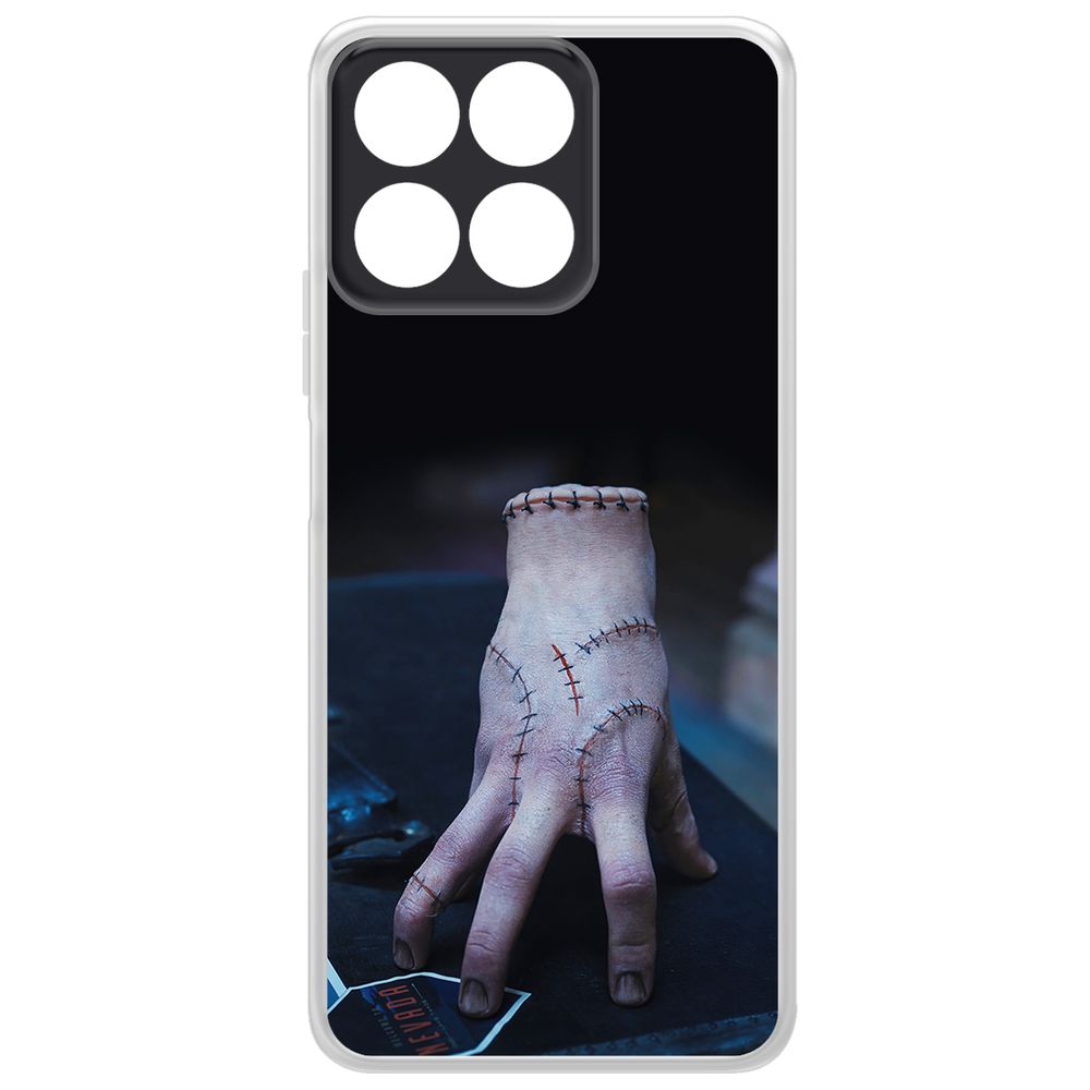 

Чехол-накладка Krutoff Clear Case Уэнсдей Аддамс - Вещь для Honor X7c, Прозрачный