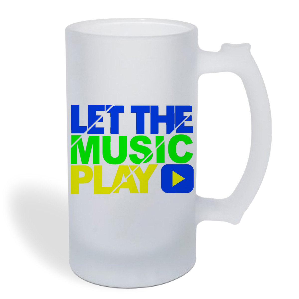 

Кружка пивная CoolPodarok Let the music play (Пусть играет музыка)