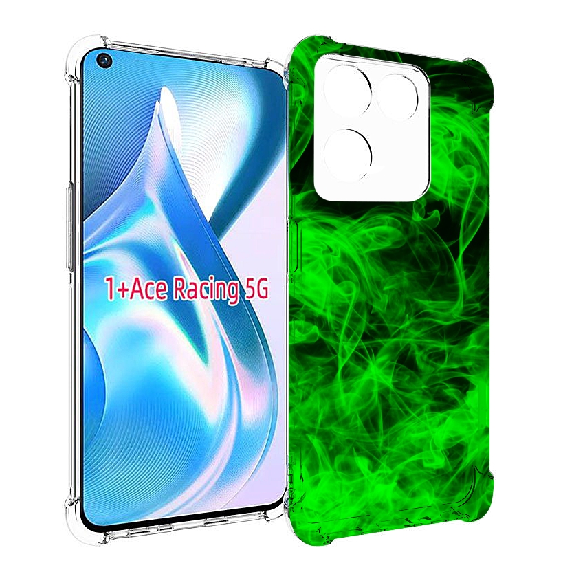 

Чехол MyPads зеленый-дымок для OnePlus Ace Racing, Прозрачный, Tocco