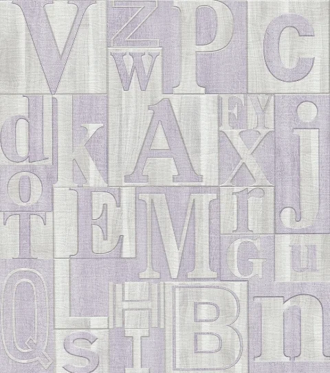 Обои МОФ 220512-8 Буквы бумажные дуплекс 0,53x10,05м декор