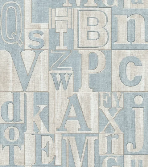 Обои МОФ 220512-5 Буквы бумажные дуплекс 0,53x10,05м декор