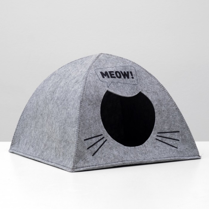 

Домик для животных из войлока Палатка MEOW, 38 х 28 х 38 см