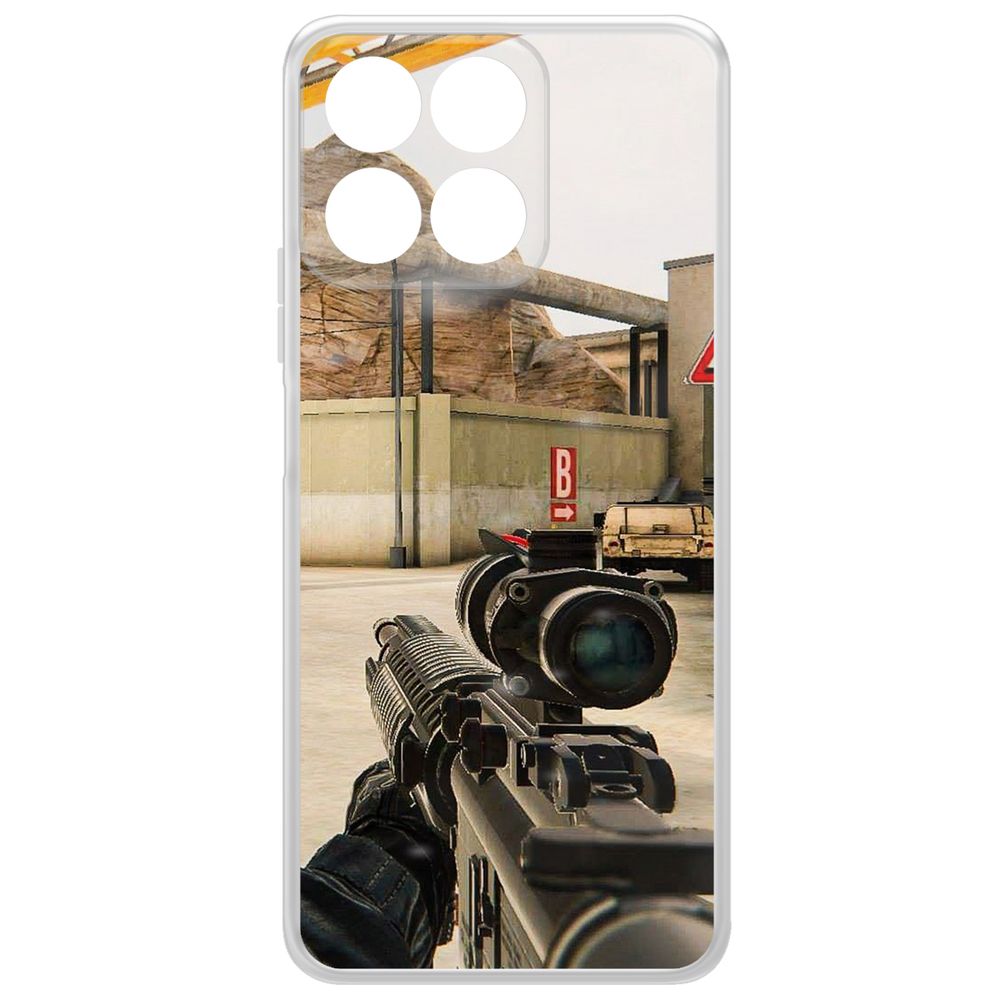 

Чехол-накладка Krutoff Clear Case Cтандофф 2 (Standoff 2) - Оптика для Honor X7c, Прозрачный