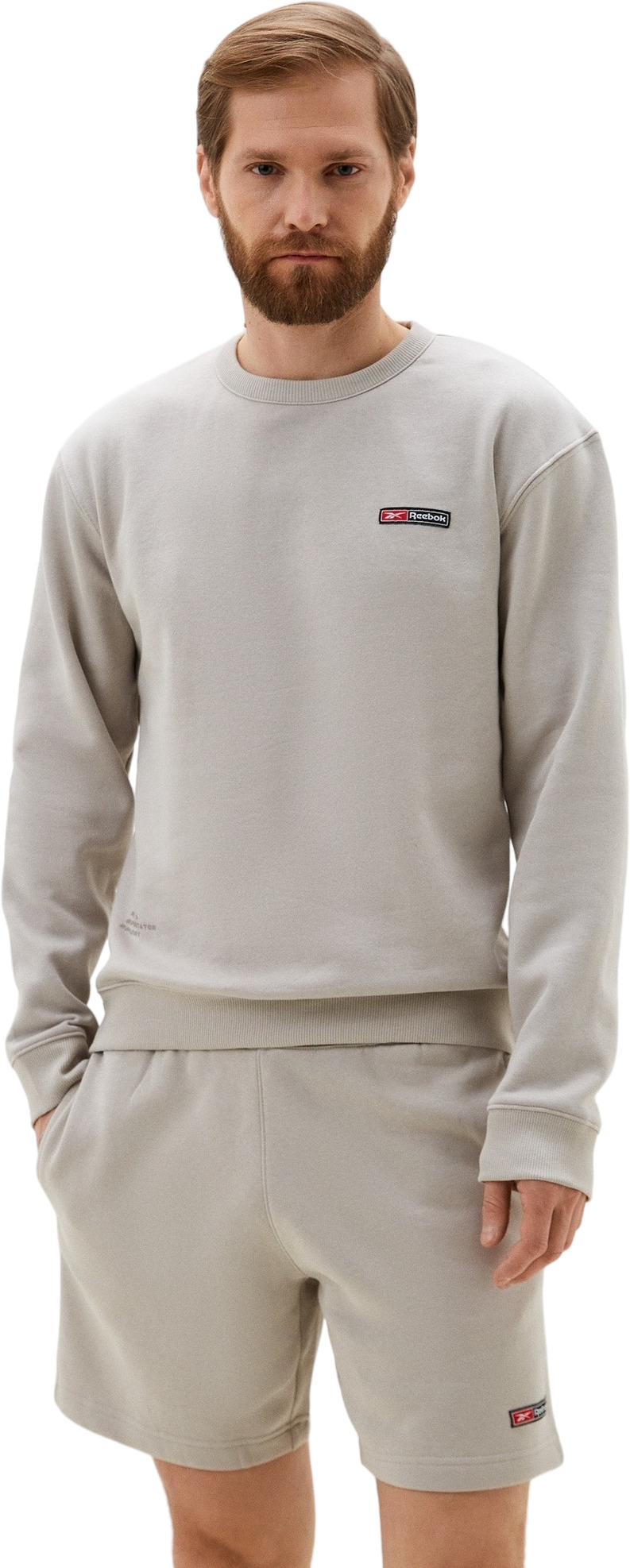 

Свитшот мужской Reebok RI LOGO MASH UP CREW бежевый S, RI LOGO MASH UP CREW