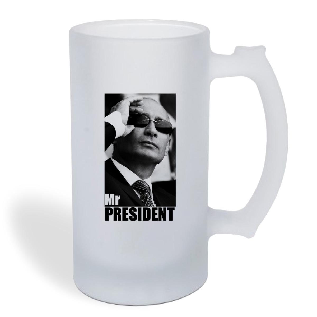 

Кружка пивная CoolPodarok Mr President (мистер призидент Путин)