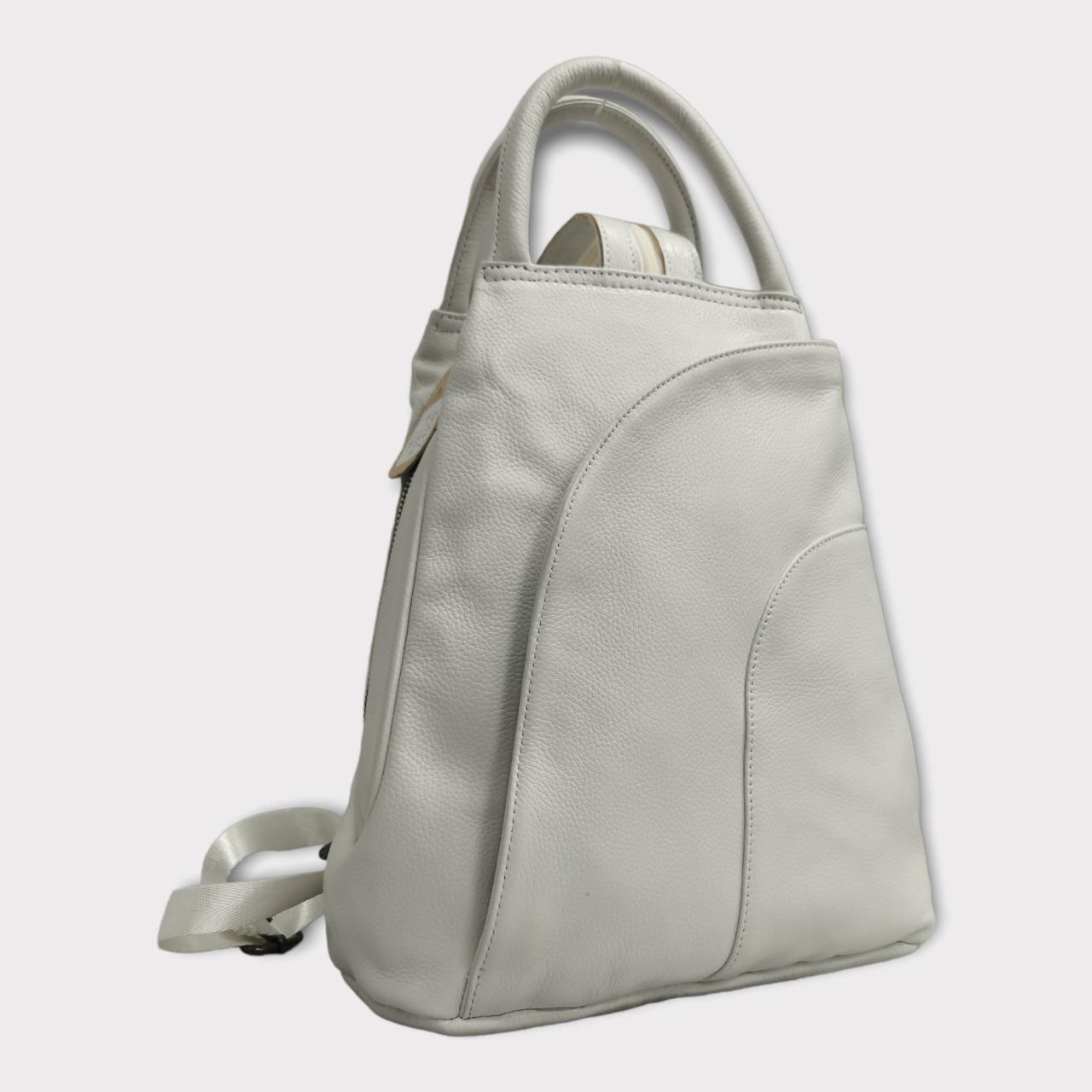 Сумка-рюкзак женская BRUONO 9217 белая, 30х27х12 см