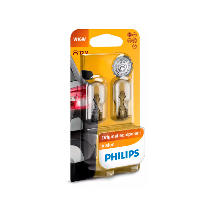 

Лампа W16W 12067 12V (Блистер 2 Шт.) PHILIPS 12067b2