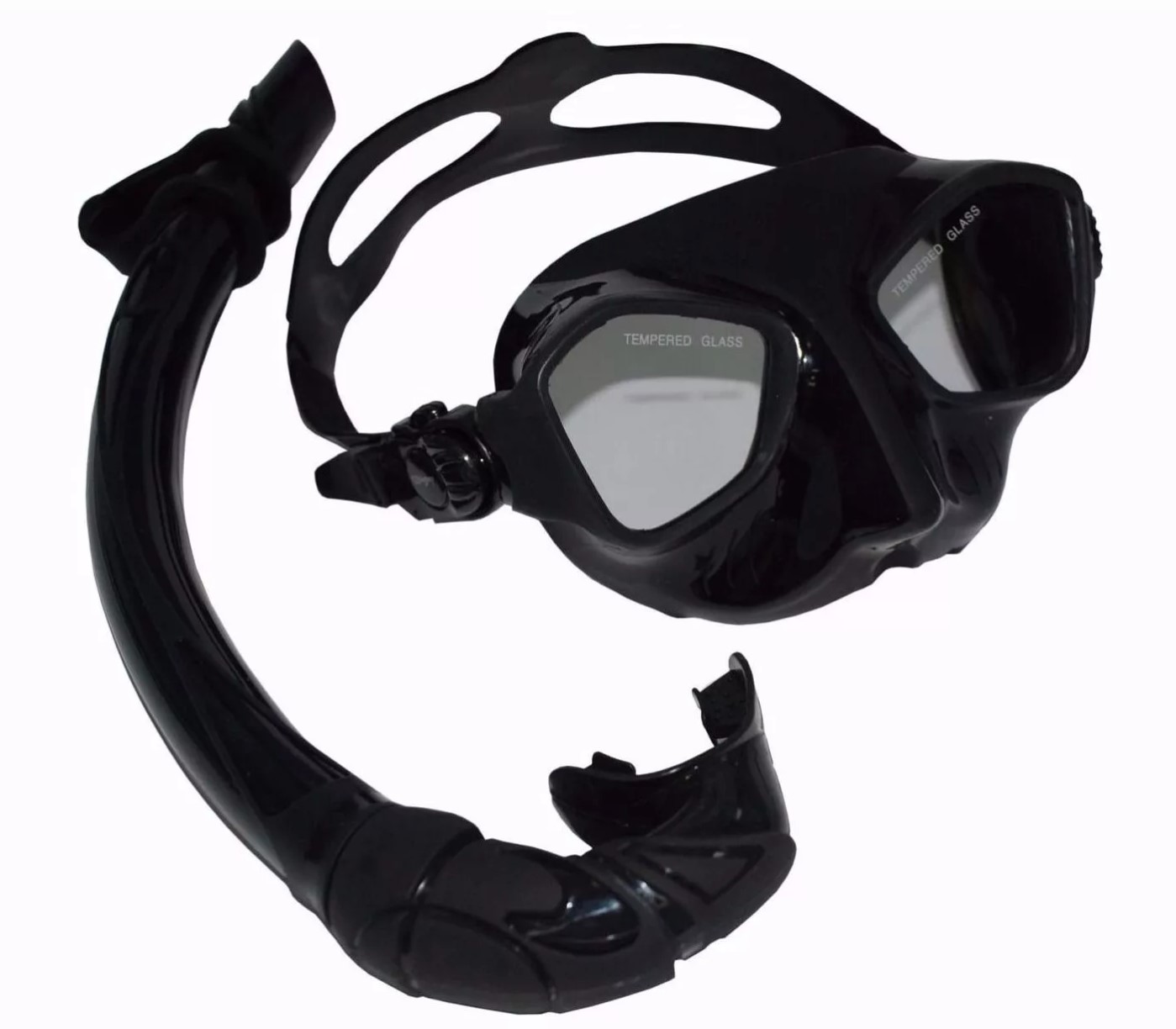 фото Набор для плавания stingrey маска + трубка черный