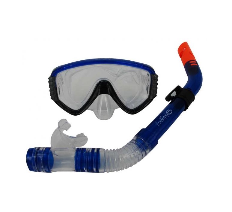 фото Набор для плавания stingrey маска + трубка синий