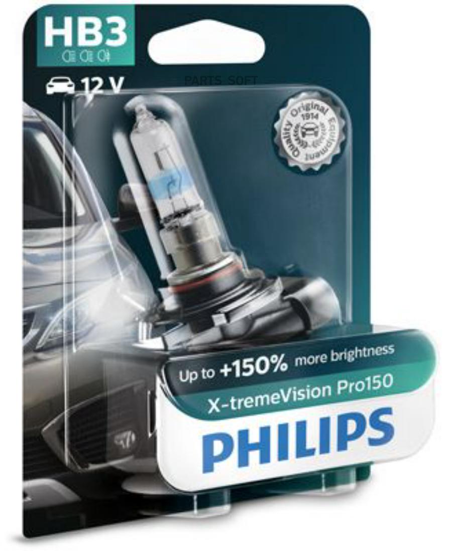 

Автолампа Нв3 Х-Trеmе Visiоn Рrо150 В1 PHILIPS 9005xvpb1