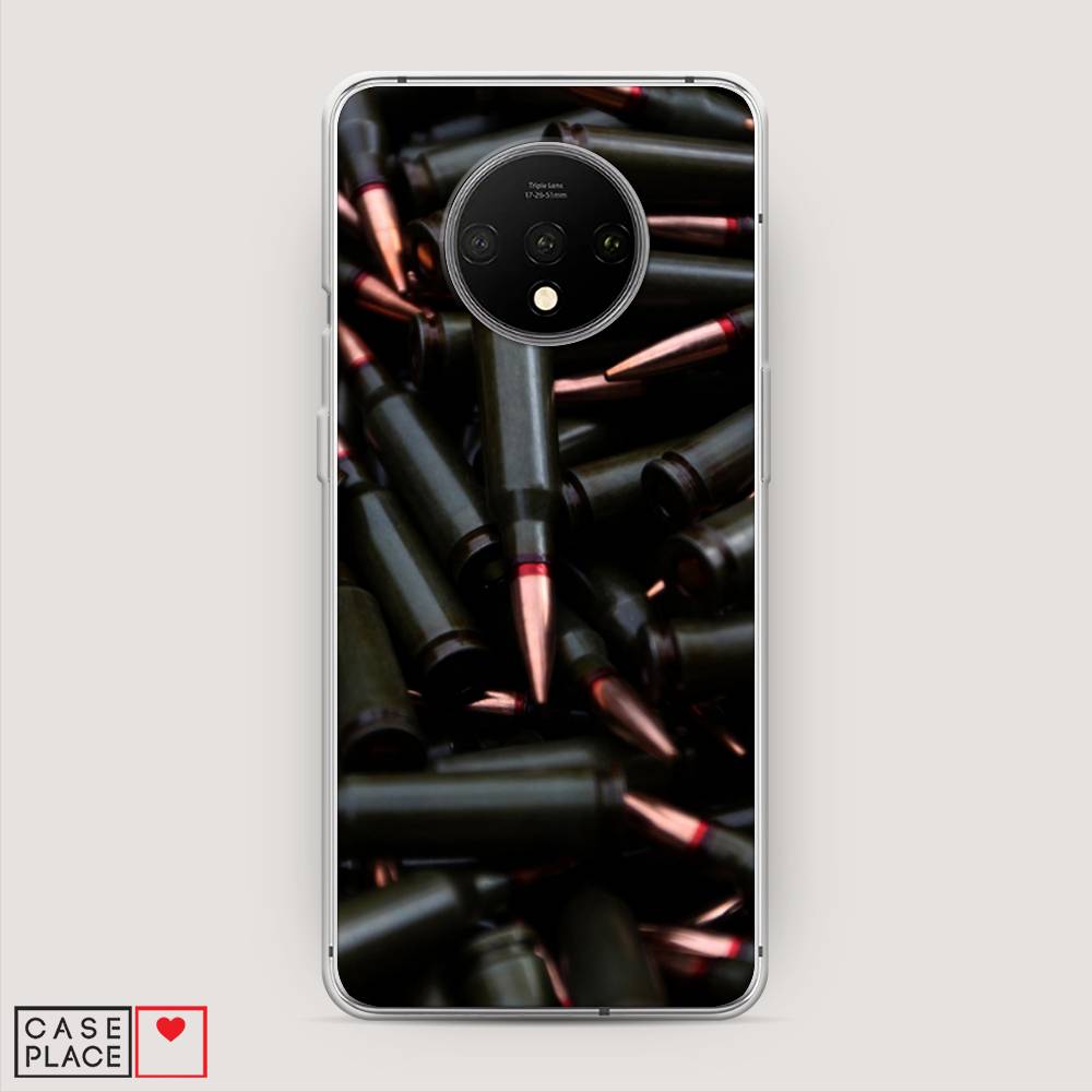 

Чехол Awog на OnePlus 7T / ВанПлас 7T "Пули черные", Черный;коричневый, 150950-5