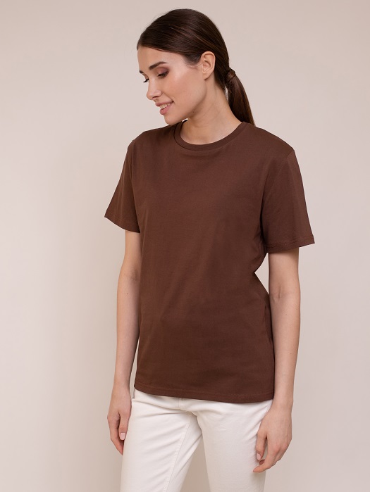 

Футболка женская Uzcotton 1-UZ-W-F-M коричневая S, Коричневый, 1-UZ-W-F-M