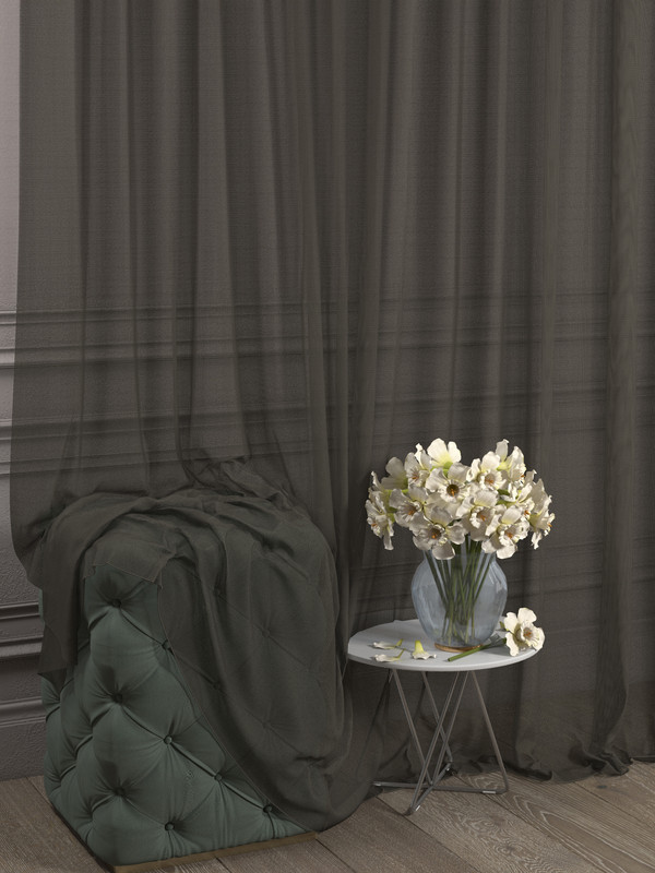 

Тюль 1001 ШТОРА Сетка, 280x400 см, венге, для гостиной, спальни, кухни, SSKO