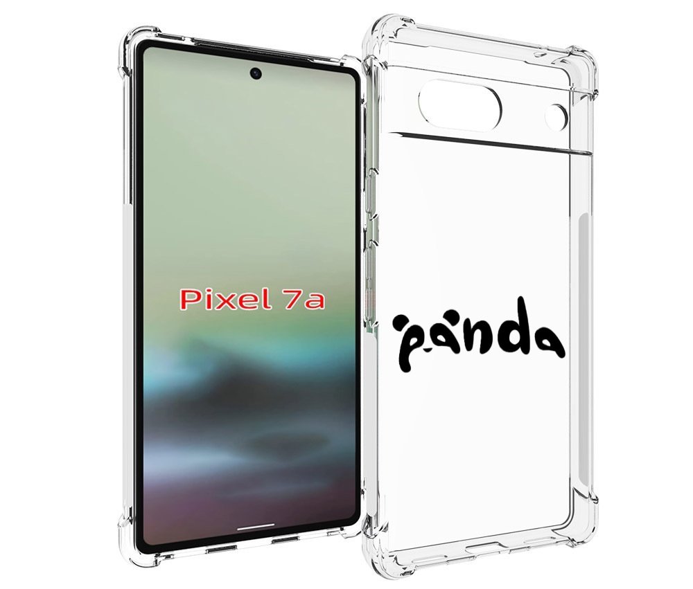 

Чехол MyPads панда надпись для Google Pixel 7A, Tocco