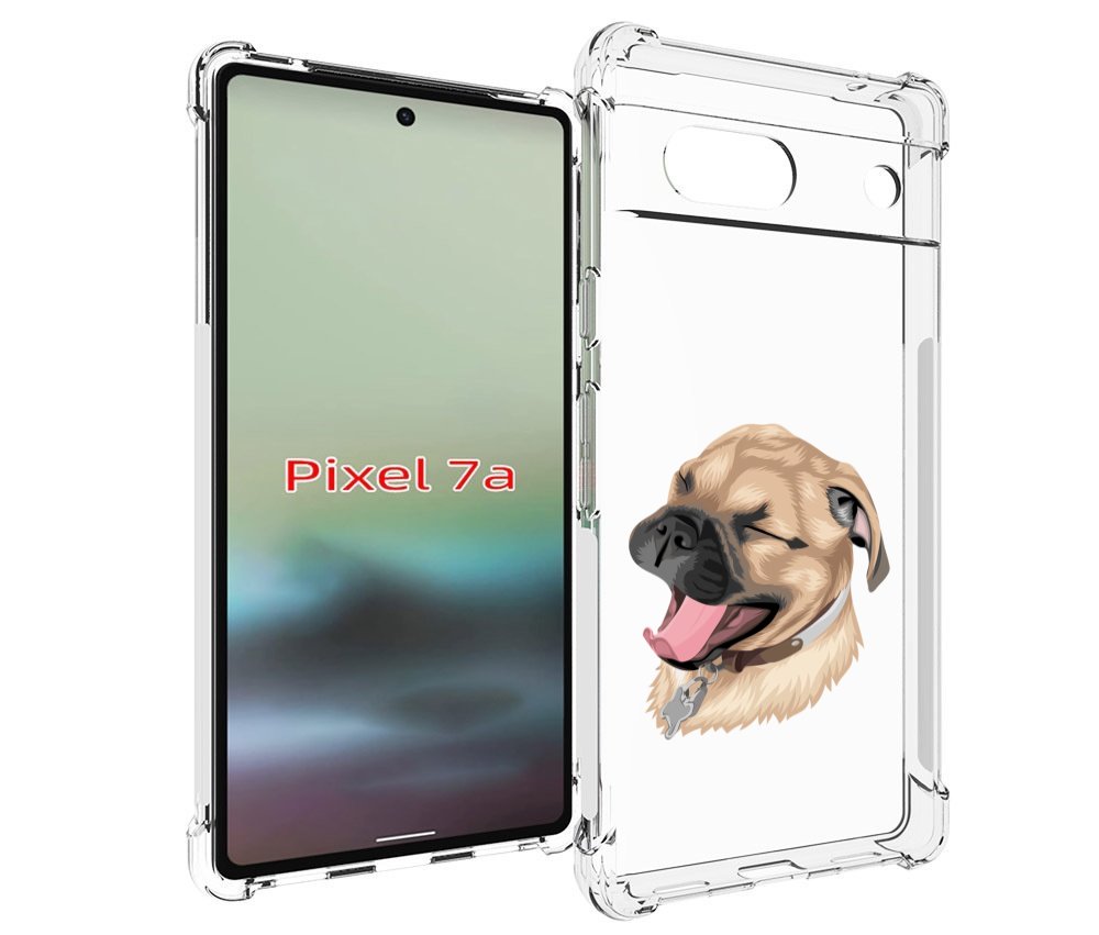 

Чехол MyPads очень-довольная-собака для Google Pixel 7A, Tocco