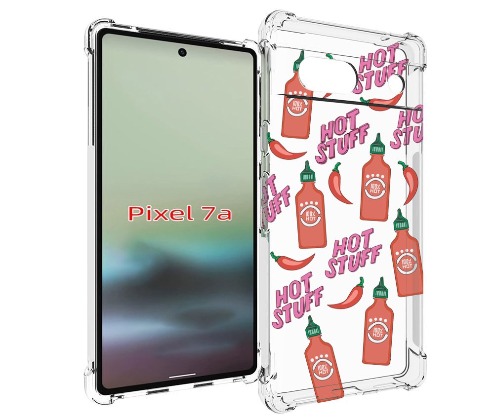 

Чехол MyPads острые-перчики для Google Pixel 7A, Tocco