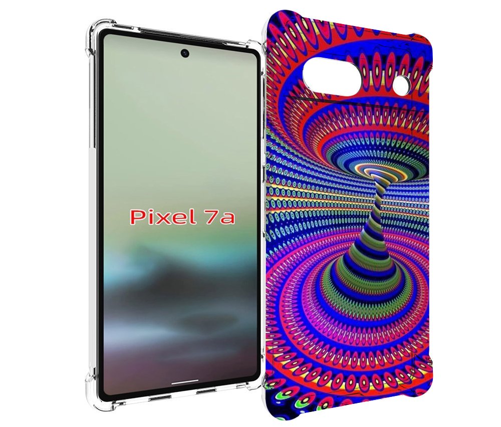 

Чехол MyPads оптическая иллюзия для Google Pixel 7A, Tocco